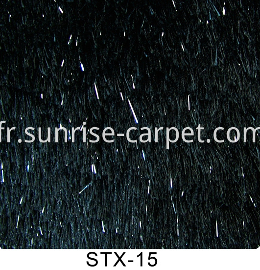 Polyester Silk 150D & Lurex Yarn Carpet